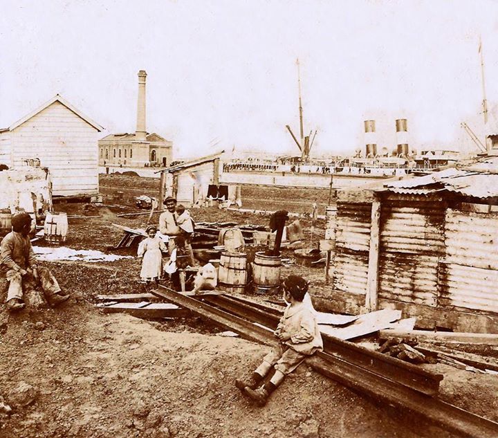 Famiglie al porto di Buenos Aires, 1890 ca.