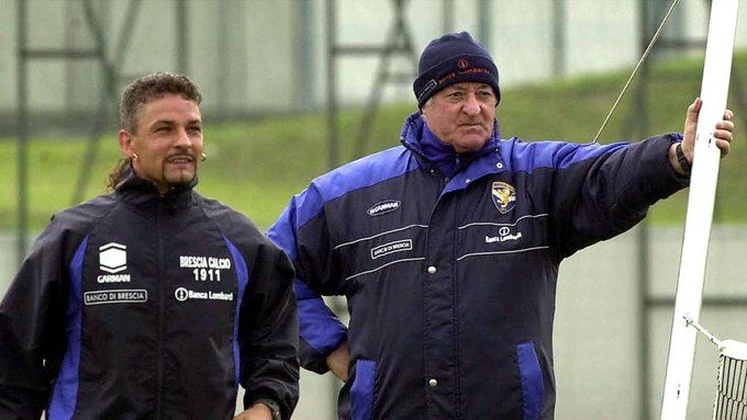 Roberto Baggio e Sor Carletto Mazzone