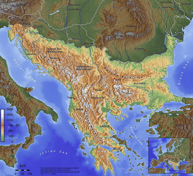 La Romania e la penisola Balcanica