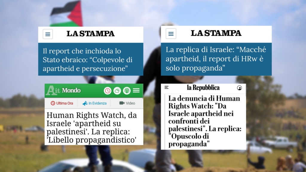 I titoli delle testate considerate: La Stampa, ANSA e La Repubblica