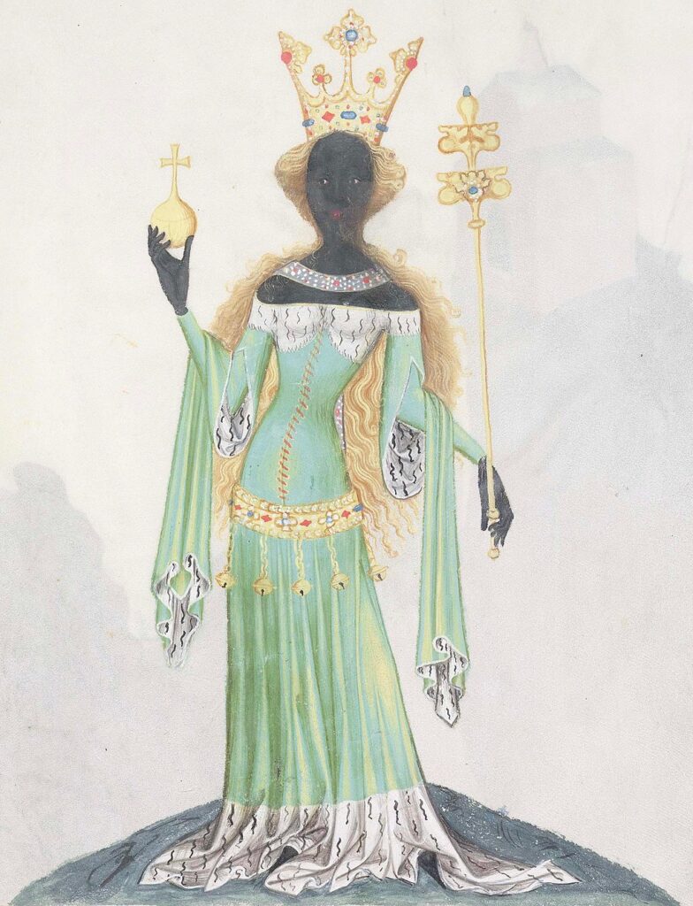 La regina Makeda di Sheba, in una rappresentazione tedesca del 1405