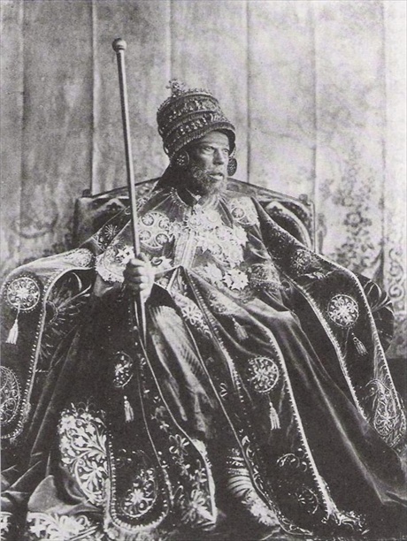 Il Negus Menelik II d'Etiopia