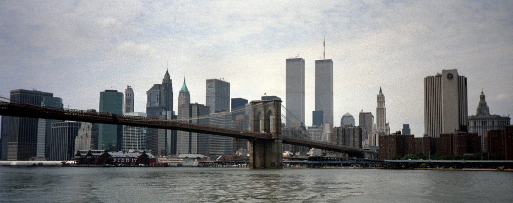 Vista delle Torri Gemelle nel 1992