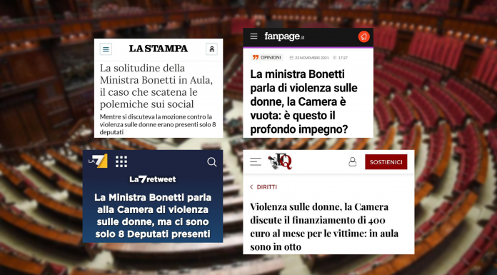 Una Camera vuota davanti alla violenza di genere?