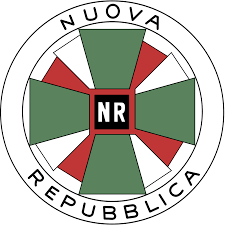 Il simbolo dell'Unione Democratica per la Nuova Repubblica. Movimento fondato da Randolfo Pacciardi per realizzare il presidenzialismo.